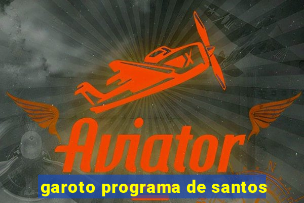 garoto programa de santos